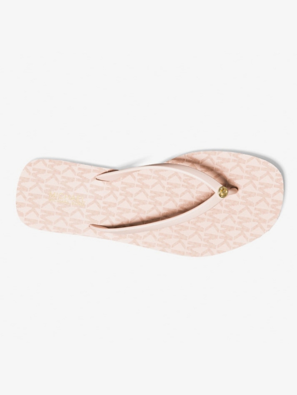 Michael Kors Blush Logo-Print Thong Sandals